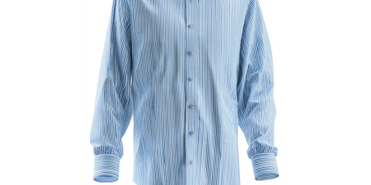 Hellblaues Hemd, 3D Hollowman Fotografie mit Invisible Man Technik . E-Commerce optimierte Produktfotos Kleidung von Fashionshots Linz.